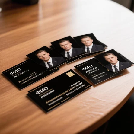 Визитки односторонние