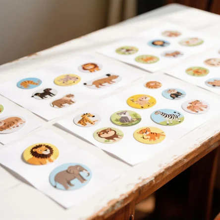 Стикеры круглые, диаметр 40мм, 1000шт